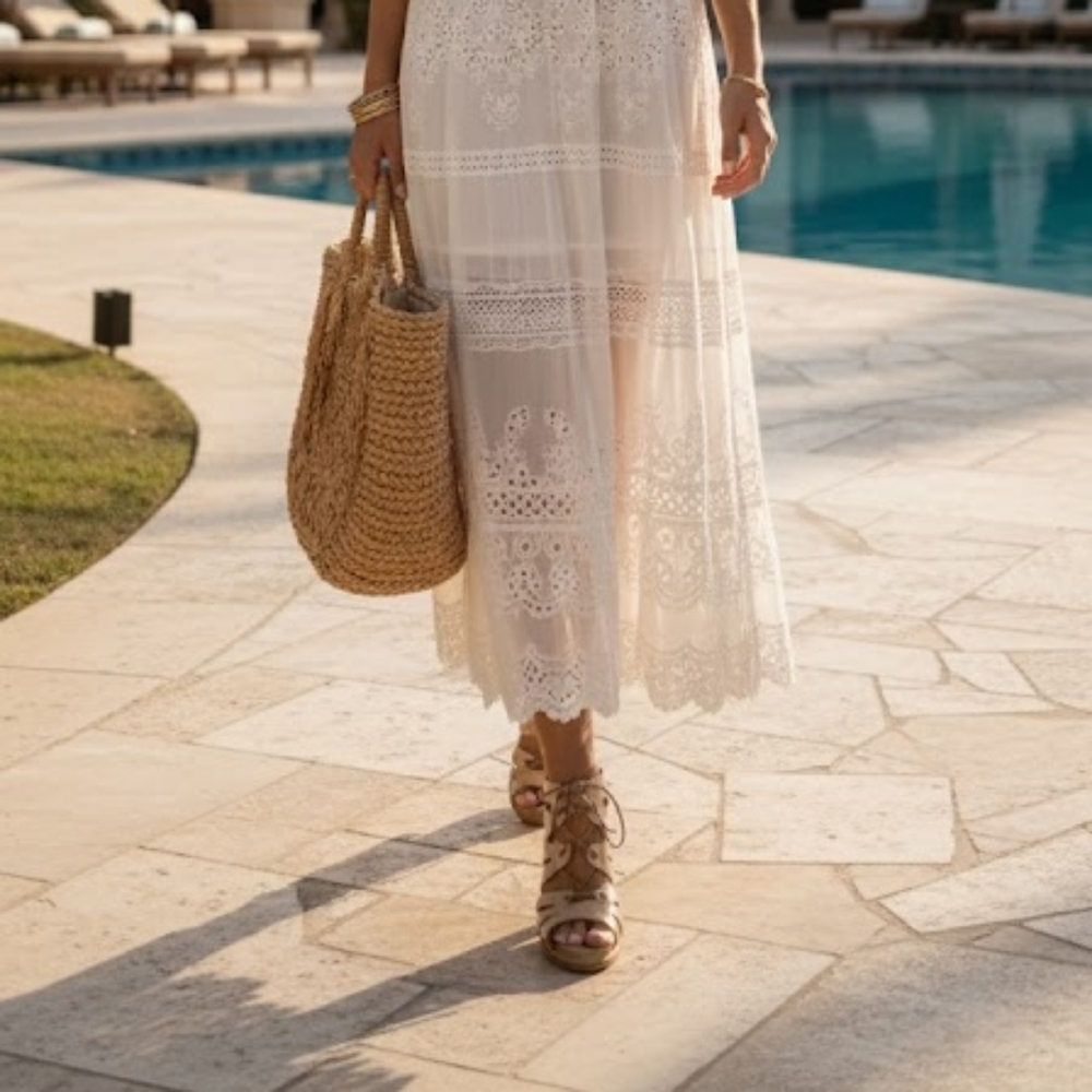 Anthropologie Coqueterra rose gold Gladiator heels size 36